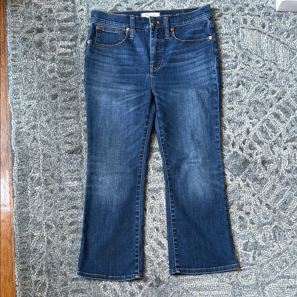 Madewell Cali Demi Boot Women's Petite Blue Jeans sz 28P